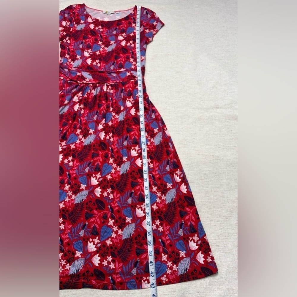 Floral Red and Blue Dress - Picture 6 of 7